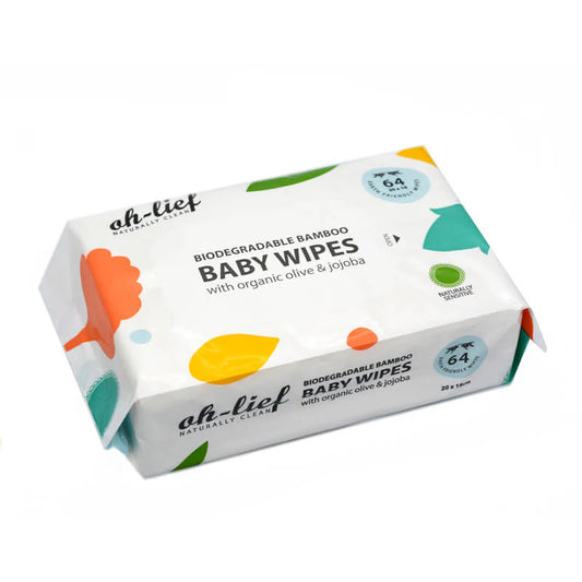 OH LIEF - Biodegradable Bamboo Baby Wipes 64’S