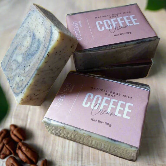 BAOBAB SWIRLS - Coffee & Cream Soap